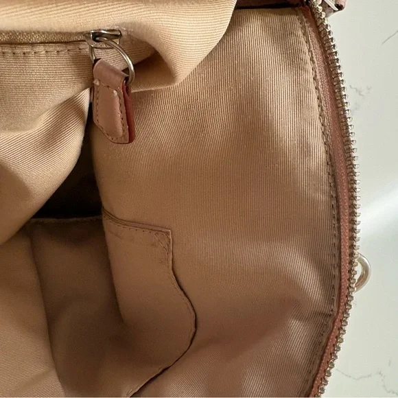 Coach Pink Tote Bag with Metallic Hardware - Picture 16 of 17